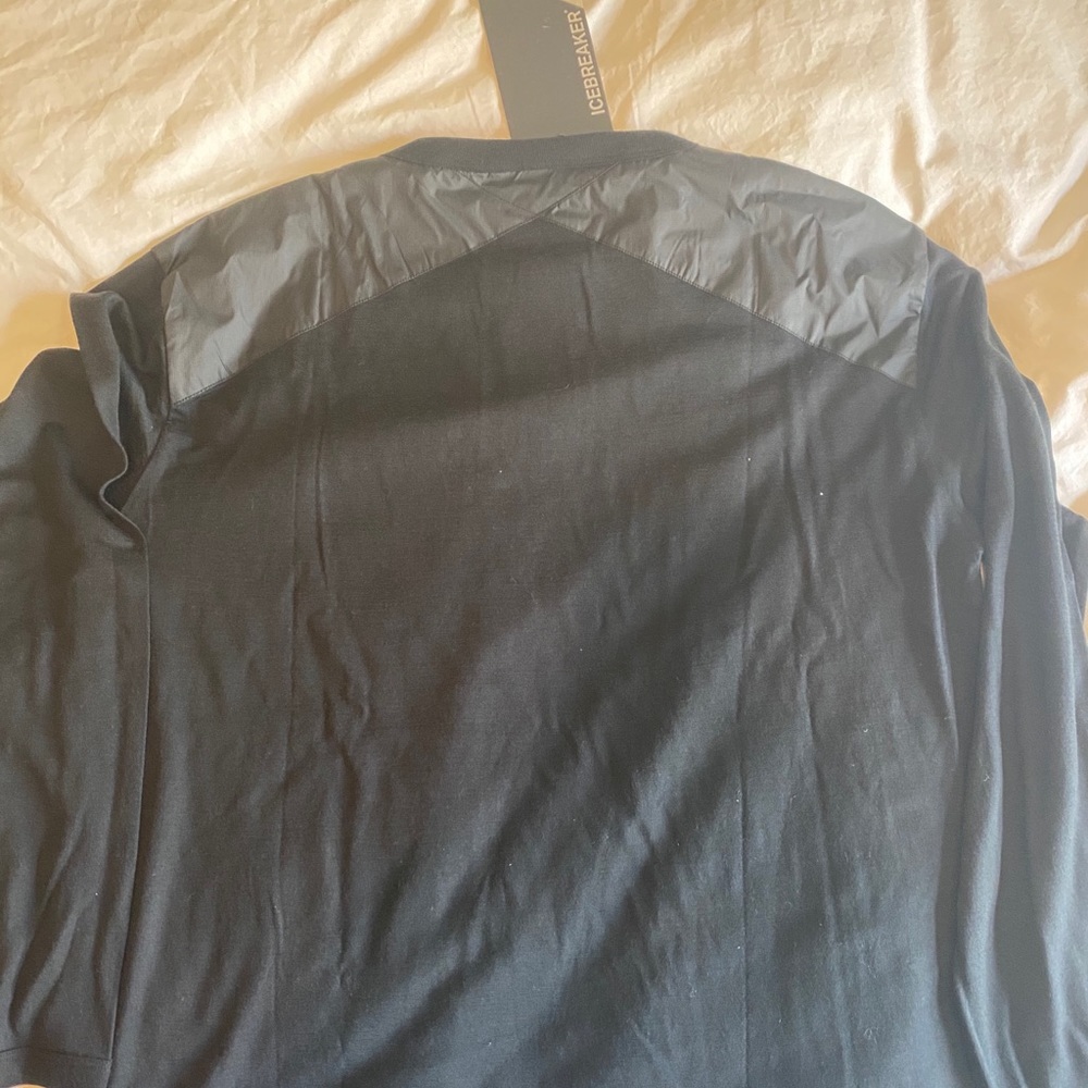 Icebreaker Mens Oasis GI Crewe Large NWT black